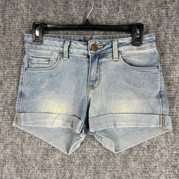BDG Shorts Womens 26 Jeans Stretch Cut-Off USA Bottoms 3" Denim‎ Biker - Picture 1 of 9